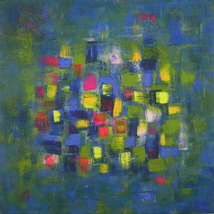 Abstract painting by Michele Brunschvig Dariele